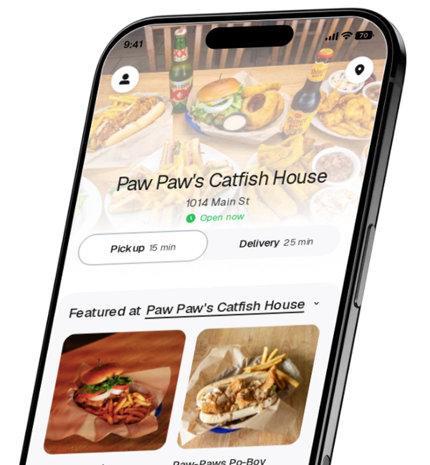 Paw Paw's Catfish House app preview